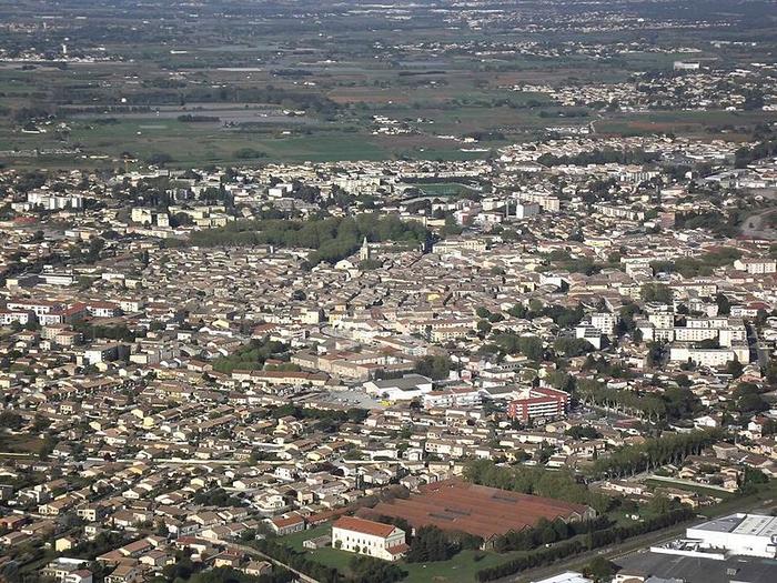 Lunel-vue aérienne