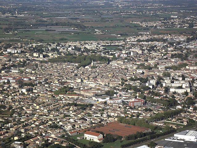 Lunel - Immobilier - CENTURY 21 Pays de Lunel - Vue aérienne de Lunel (Hérault)