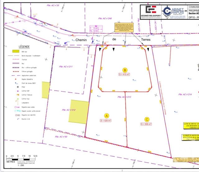 terrain à vendre - 506.0 m2 - LUNEL VIEL - 34 - LANGUEDOC-ROUSSILLON - Century 21 Pays De Lunel