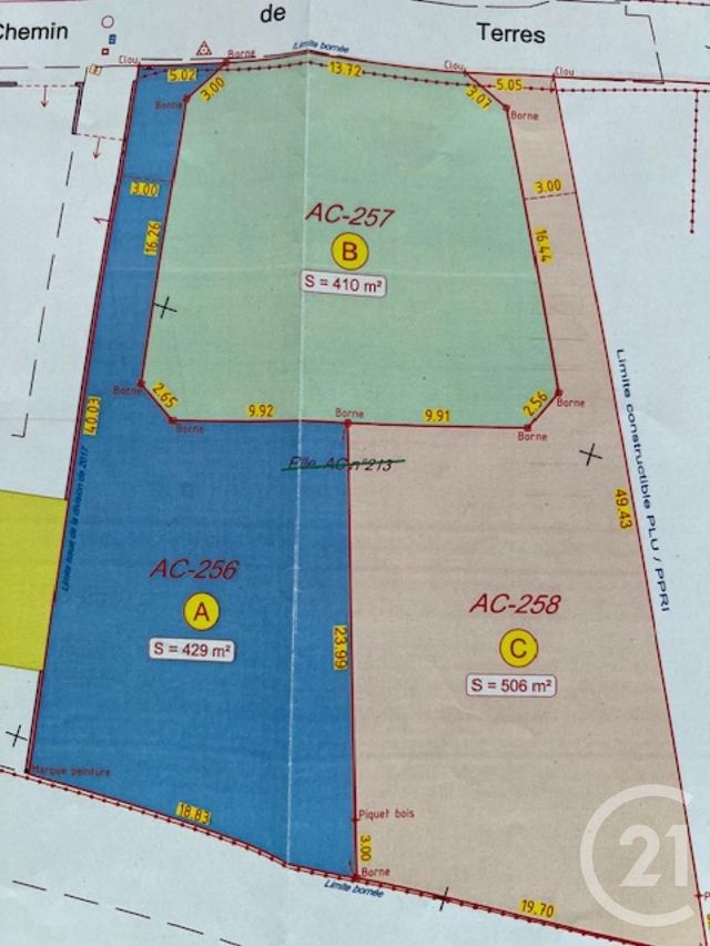 Terrain à vendre LUNEL VIEL